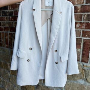 Wilfred Off-White Oversized Double-Breasted Blazer